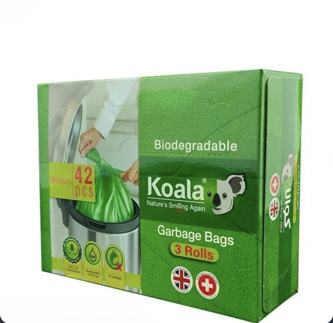 کیسه زباله کوالا مدل Biodegradable بسته ۴۲ عددی سایز متوسط